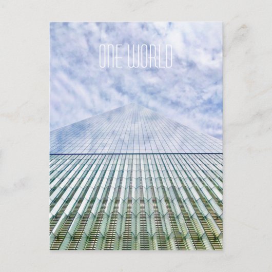 Eine Weltunendlichkeitspostkarte NYC Postkarte (Vorderseite)