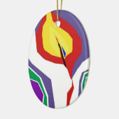 Eine wenige Kerzen-Verzierung Keramikornament (Links)