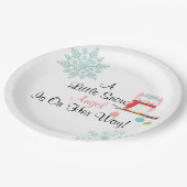 Eine wenige Schnee-Engels-Platte Pappteller (Schrägansicht)