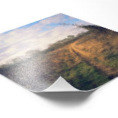Eine weniger befahrene Straße Fotodruck (Ecke)