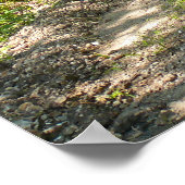 Eine weniger befahrene Straße Poster (Ecke)