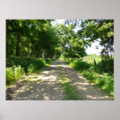 Eine weniger befahrene Straße Poster (Vorne)