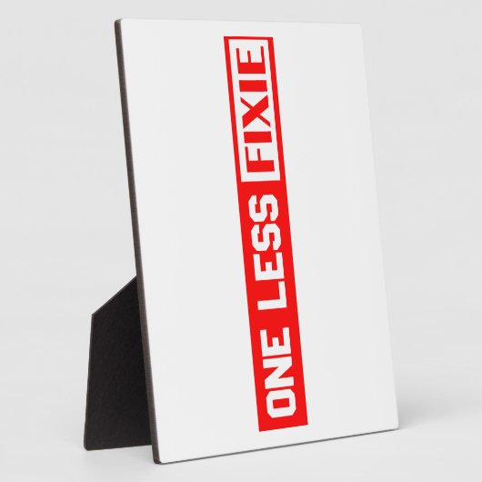 Eine weniger Fixie Fotoplatte (Seite)