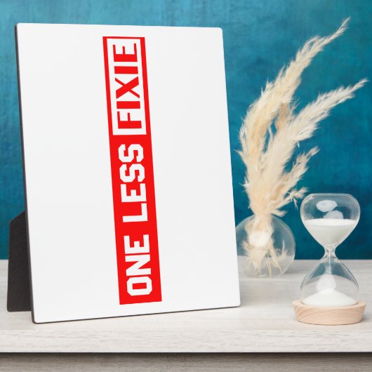 Eine weniger Fixie Fotoplatte (Seite)