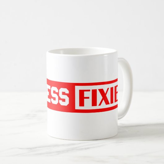 Eine weniger Fixie Kaffeetasse (VorderseiteRechts)