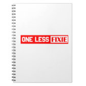 Eine weniger Fixie Notizblock (Vorderseite)