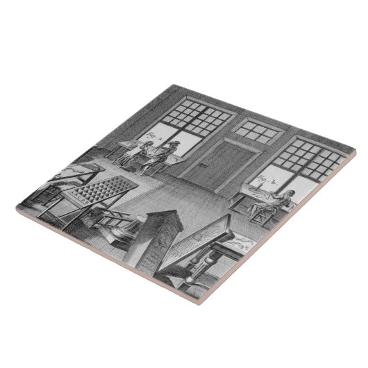 Eine Werkstatt Möbel inlayers, vom 'Encyclop Fliese (Seite)