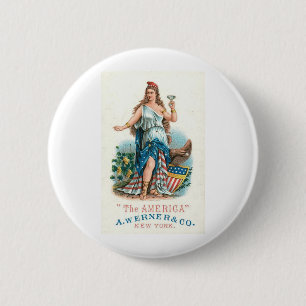Eine Werner und Co. Vintage Americana Button