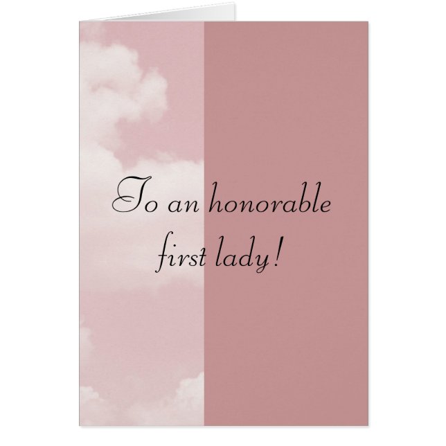 Eine werte erste Dame (Vorne)