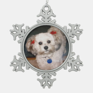 Eine wertvolle Schneeflocke Schneeflocken Zinn-Ornament