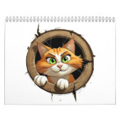 Eine Whimsikkatze mit hellgrünen Augen Pech Kalender (Titelbild)