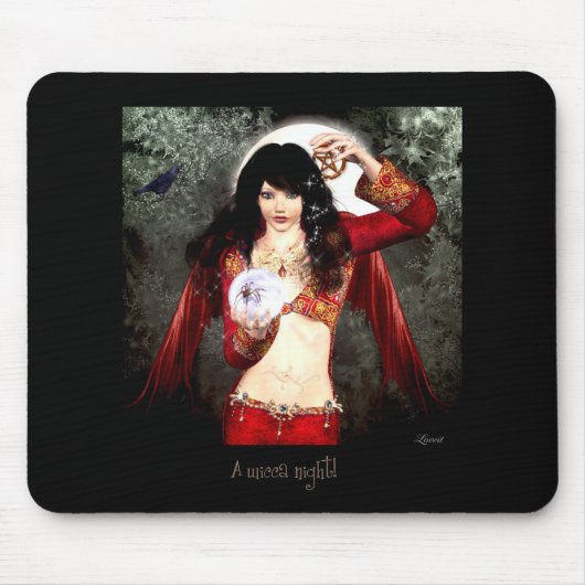 Eine wicca Nacht Mousepad (Vorne)