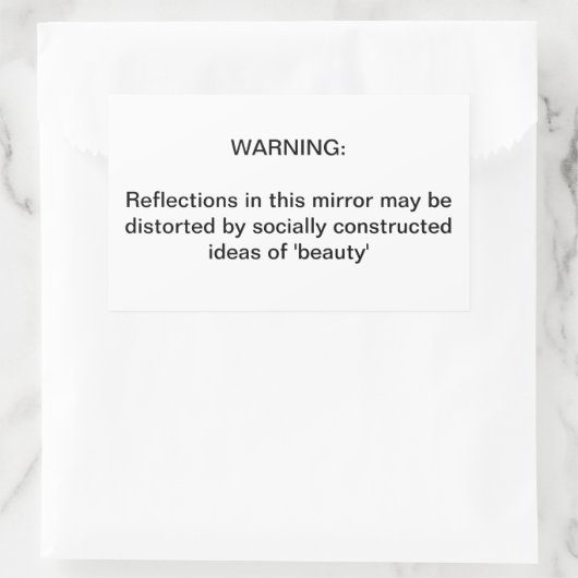 Eine wichtige Erinnerung Rechteckiger Aufkleber (Tasche)