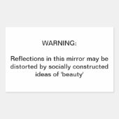 Eine wichtige Erinnerung Rechteckiger Aufkleber (Vorderseite)