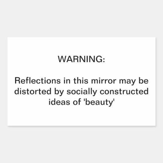 Eine wichtige Erinnerung Rechteckiger Aufkleber (Vorderseite)