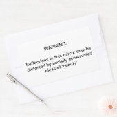 Eine wichtige Erinnerung Rechteckiger Aufkleber (Umschlag)