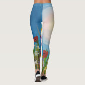 Eine Wiese von Wildblumen Leggings (Rückseite)