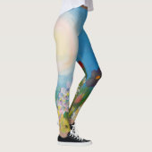 Eine Wiese von Wildblumen Leggings (Rechts)