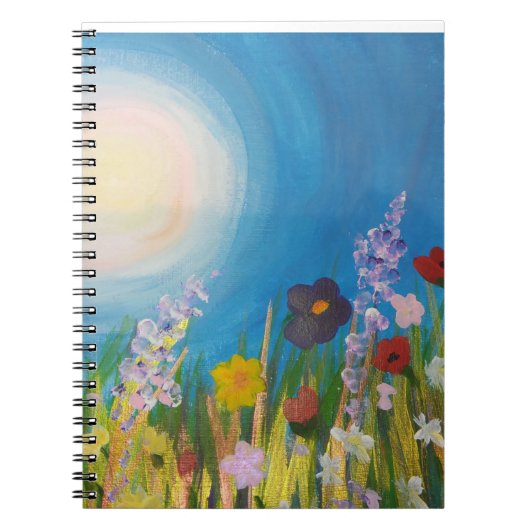 Eine Wiese von Wildblumen Notizblock (Vorderseite)