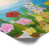 Eine Wiese von Wildblumen Poster (Ecke)