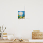 Eine Wiese von Wildblumen Poster (Küche)