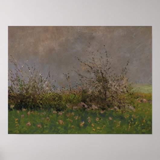 Eine Wiesen-Blume, Öl Vintag Poster (Vorne)