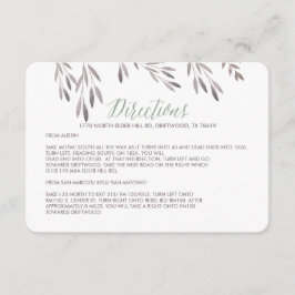 Eine Wildblume-Eintrittskarte für Hochzeiten Begleitkarte