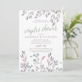 Eine Wildblume für Hochzeitspaare - Einladung (Stehend Vorderseite)