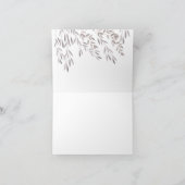 Eine Wildblume-Hochzeit danken Ihnen Dankeskarte (Innenseite)