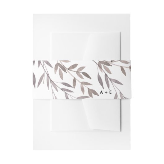 Eine Wildblume Hochzeit Einladungsbanderole (Vorderseite Beispiel)