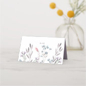 Eine Wildblume Hochzeit Platzkarte (Rückseite)