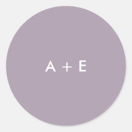 Eine Wildblume Hochzeit Runder Aufkleber