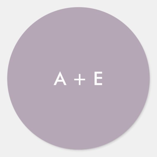 Eine Wildblume Hochzeit Runder Aufkleber (Vorderseite)