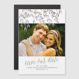 Eine Wildblume Hochzeit speichert das Datum Magneteinladung