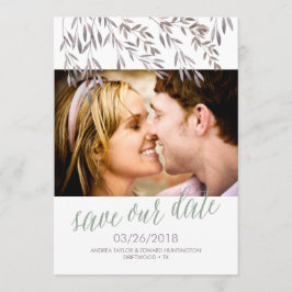 Eine Wildblume Hochzeit speichert das Datum Save The Date