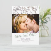 Eine Wildblume Hochzeit speichert das Datum Save The Date (Stehend Vorderseite)