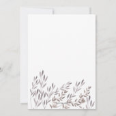 Eine Wildblume Hochzeit speichert das Datum Save The Date (Rückseite)