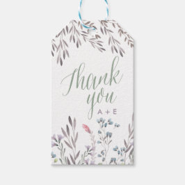 Eine Wildblume Hochzeit Vielen Dank Tag Geschenkanhänger