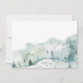 Eine Wildblume Hochzeitsreise mit Dankeschön-Karte Dankeskarte (Rückseite)