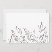 Eine Wildblume Hochzeitsreise mit Dankeschön-Karte Dankeskarte (Rückseite)