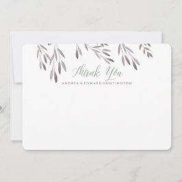 Eine Wildblume Hochzeitsreise mit Dankeschön-Karte Dankeskarte