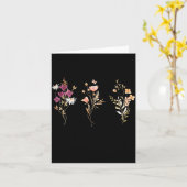 Eine Wildblume und Wildblume aufziehen Karte (Gelbe Blume)