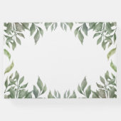 Eine wilde 1 Grünpflanzen-Waldtierdusche Gästebuch (Rückseite)