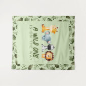 Eine wilde Dusche befindet sich auf dem Weg Wandteppich (Vorderseite (Horizontal))