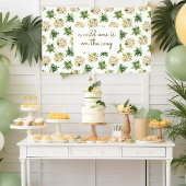 Eine wilde ist unterwegs - Tropical Baby Shower Banner
