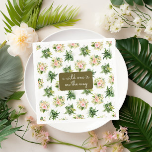 Eine wilde Party steht bevor Dschungel-Baby-Party Serviette