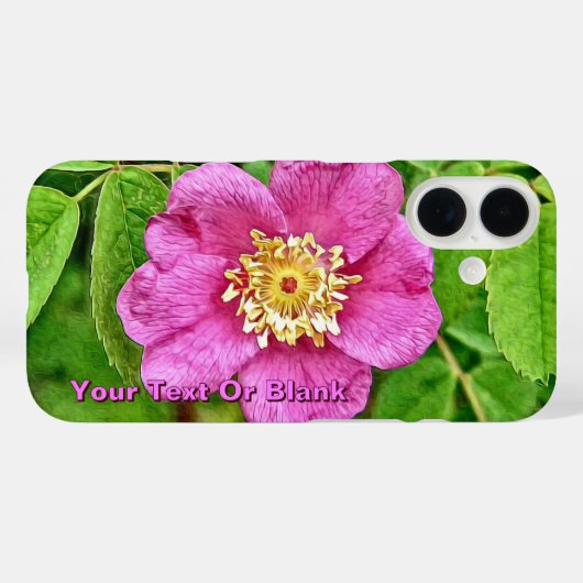 Eine wilde Rose Case-Mate iPhone Hülle (Rückseite (Horizontal))