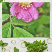 Eine wilde Rose Küchentuch (Gefaltet)