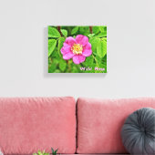 Eine wilde Rose Leinwanddruck (Insitu (Wohnzimmer))