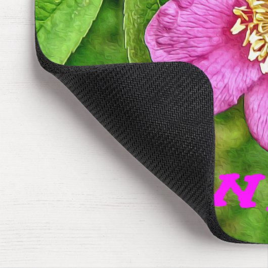 Eine wilde Rose Mousepad (Ecke)